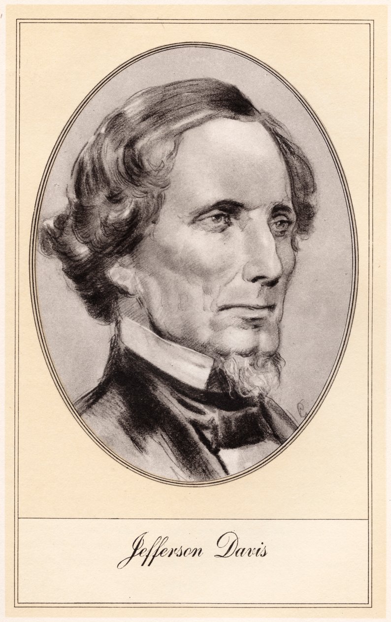 Jefferson Davis, amerikansk soldat och politiker, tidigt 1900-tal av Gordon Ross