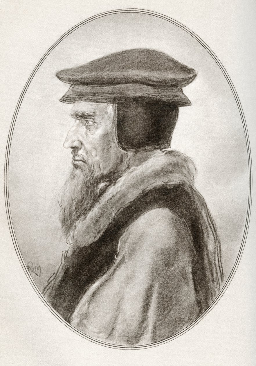 John Calvin, född Jehan Cauvin, från Living Biographies of Religious Leaders av Gordon Ross