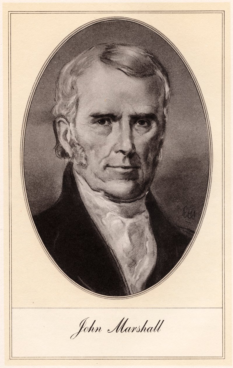 John Marshall, amerikansk statsman och jurist, tidigt 1900-tal. av Gordon Ross