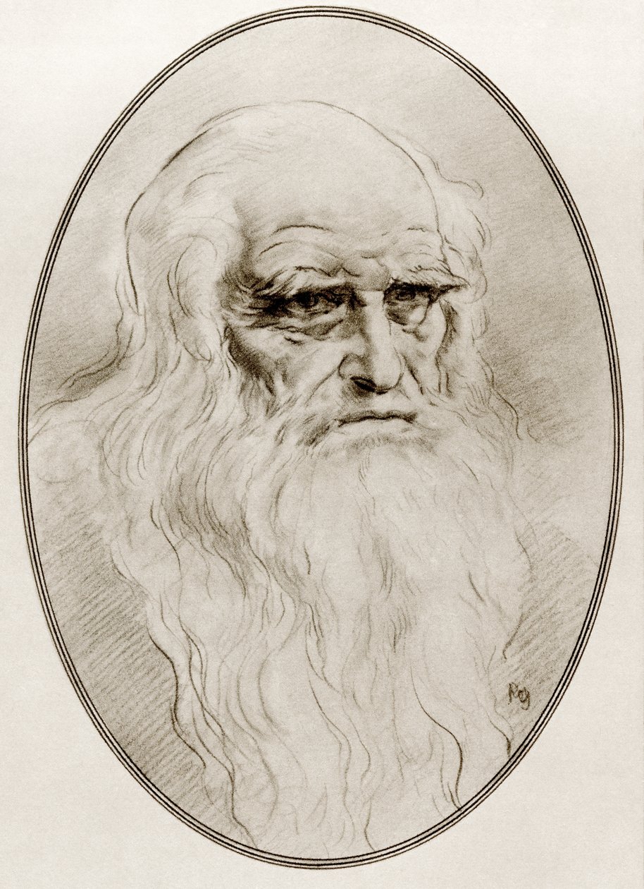 Leonardo di ser Piero da Vinci, från Living Biographys of Great Painters av Gordon Ross
