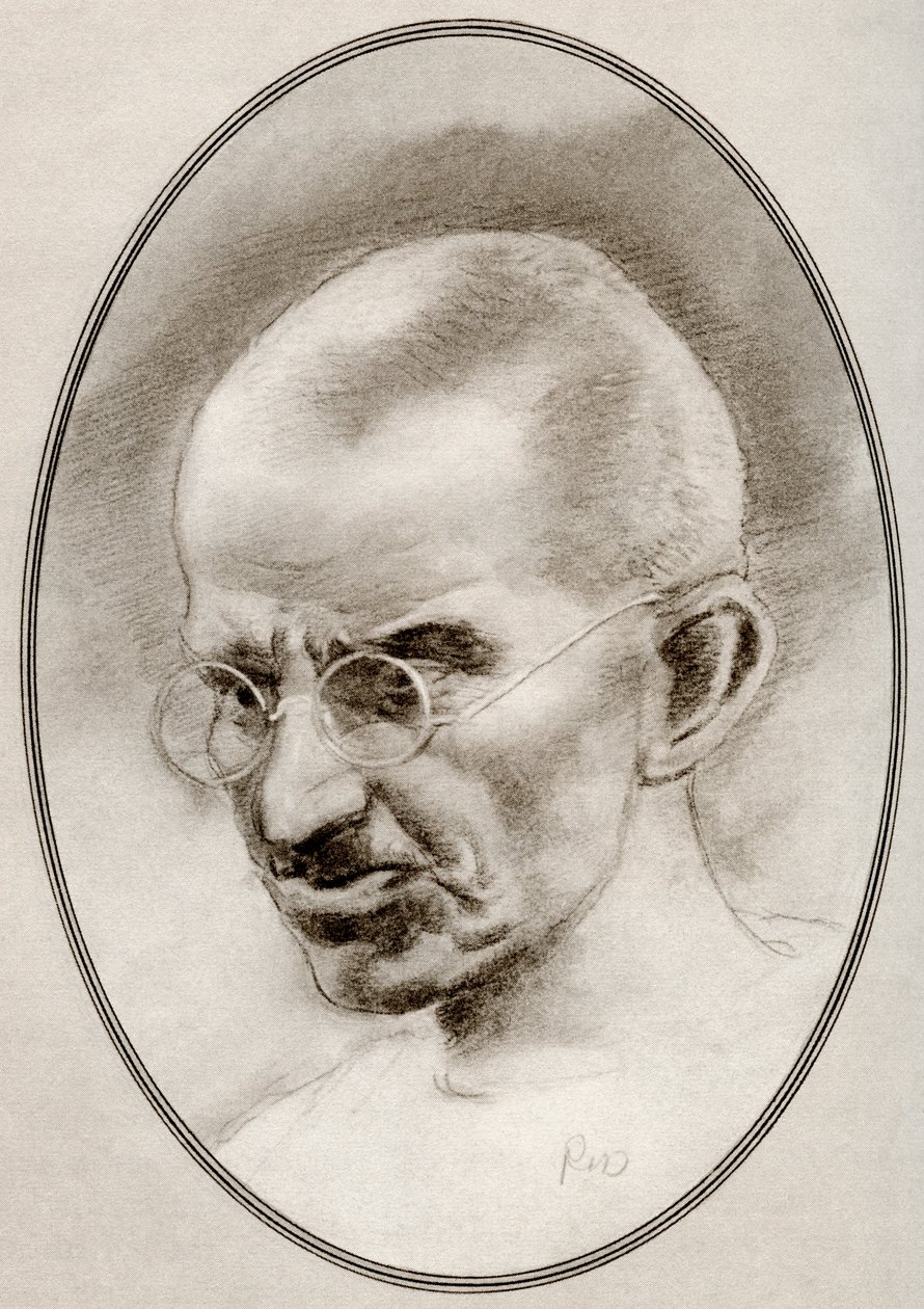 Mohandas Karamchand Gandhi, från Levande biografier om religiösa ledare av Gordon Ross