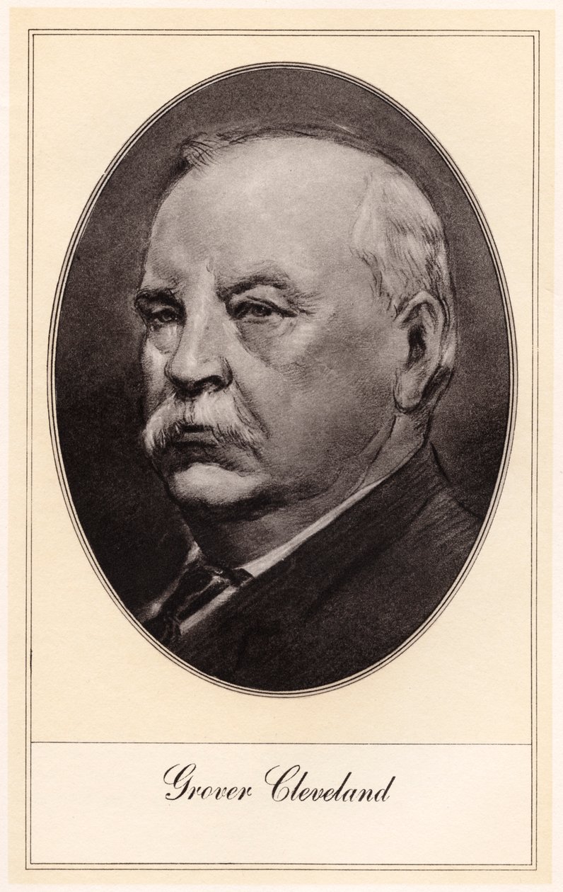 Stephen Grover Cleveland, USA:s 22:a och 24:e president, tidigt 1900-tal. av Gordon Ross