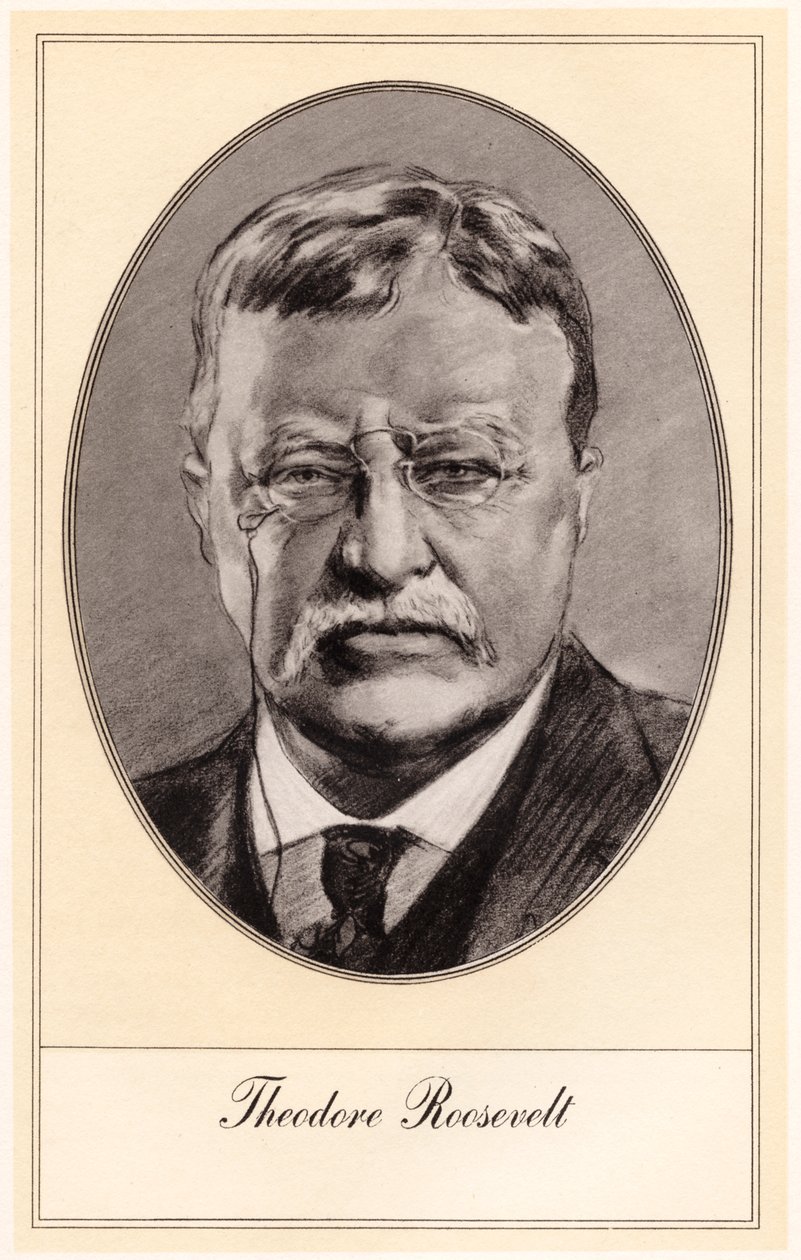 Theodore Roosevelt, USA:s 26:e president, tidigt 1900-tal. av Gordon Ross