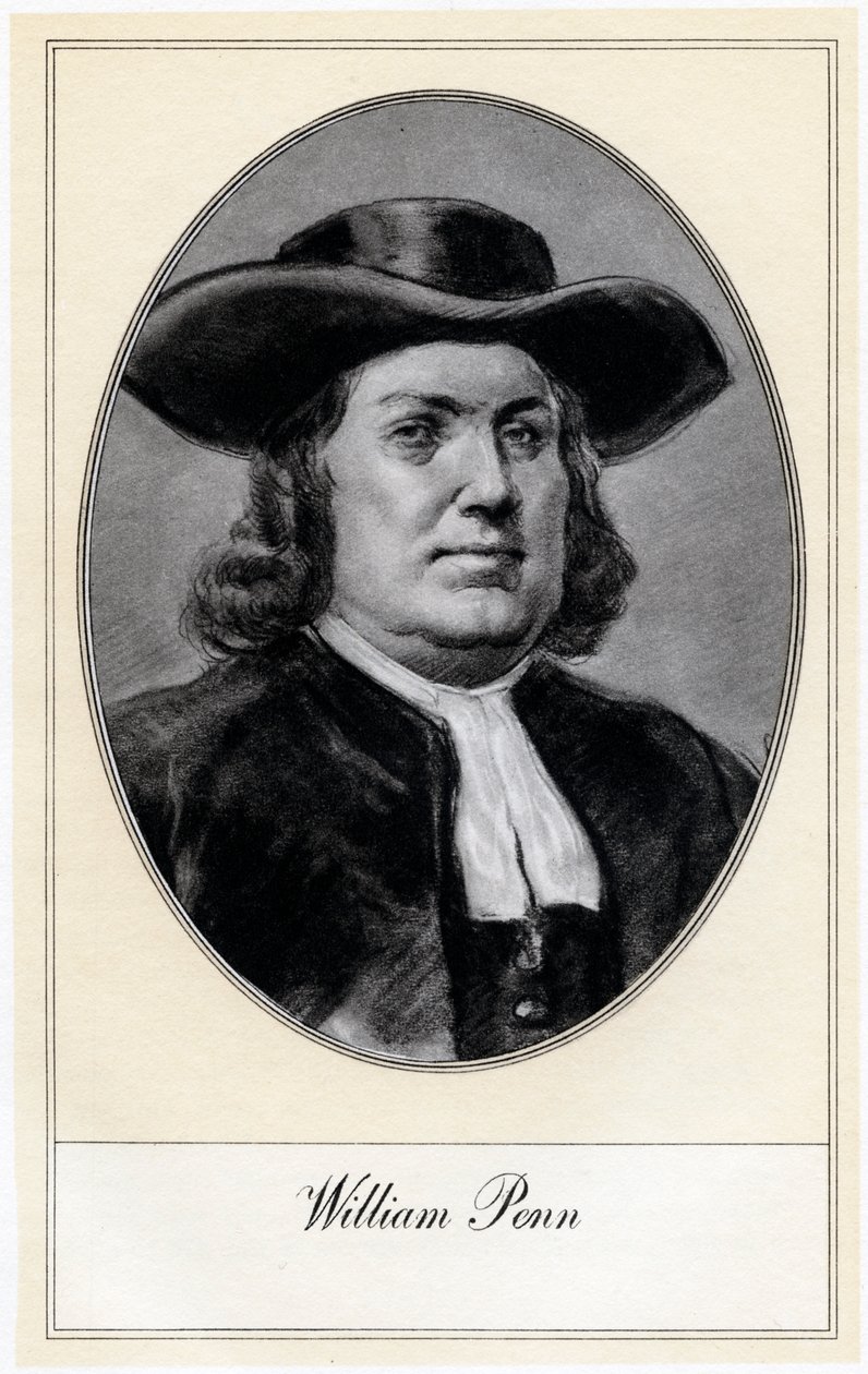 William Penn, grundare av Pennsylvania, tidigt 1900-tal. av Gordon Ross
