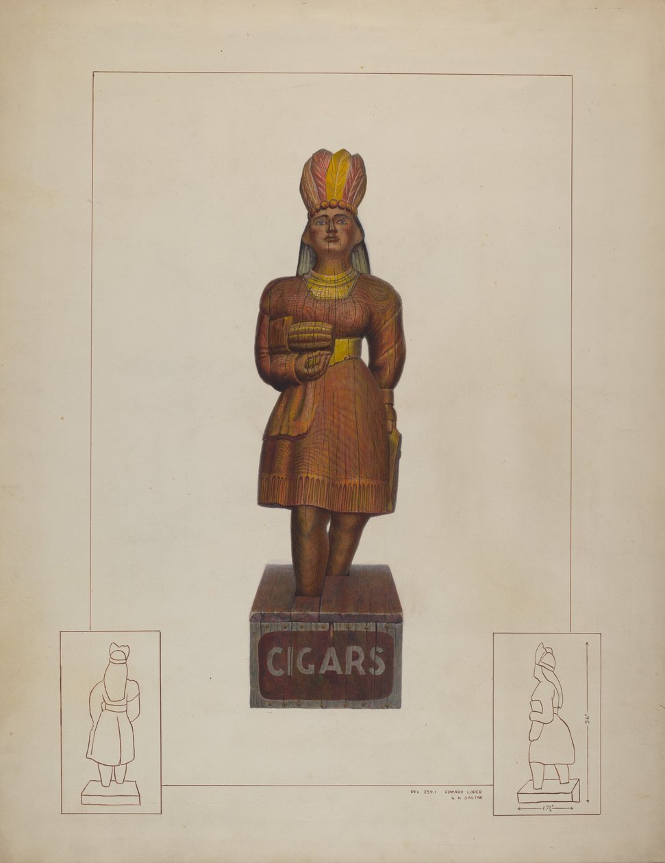 Cigarrbutik indisk av Gordon Saltar and Edward L. Loper
