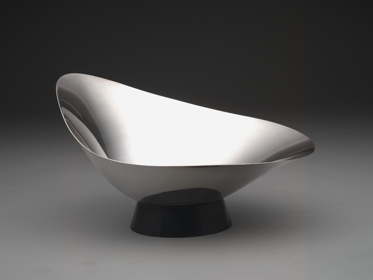 Modern "Decorator" skål, c. 1959 (silverplatta och plast) av Gorham Manufacturing Company