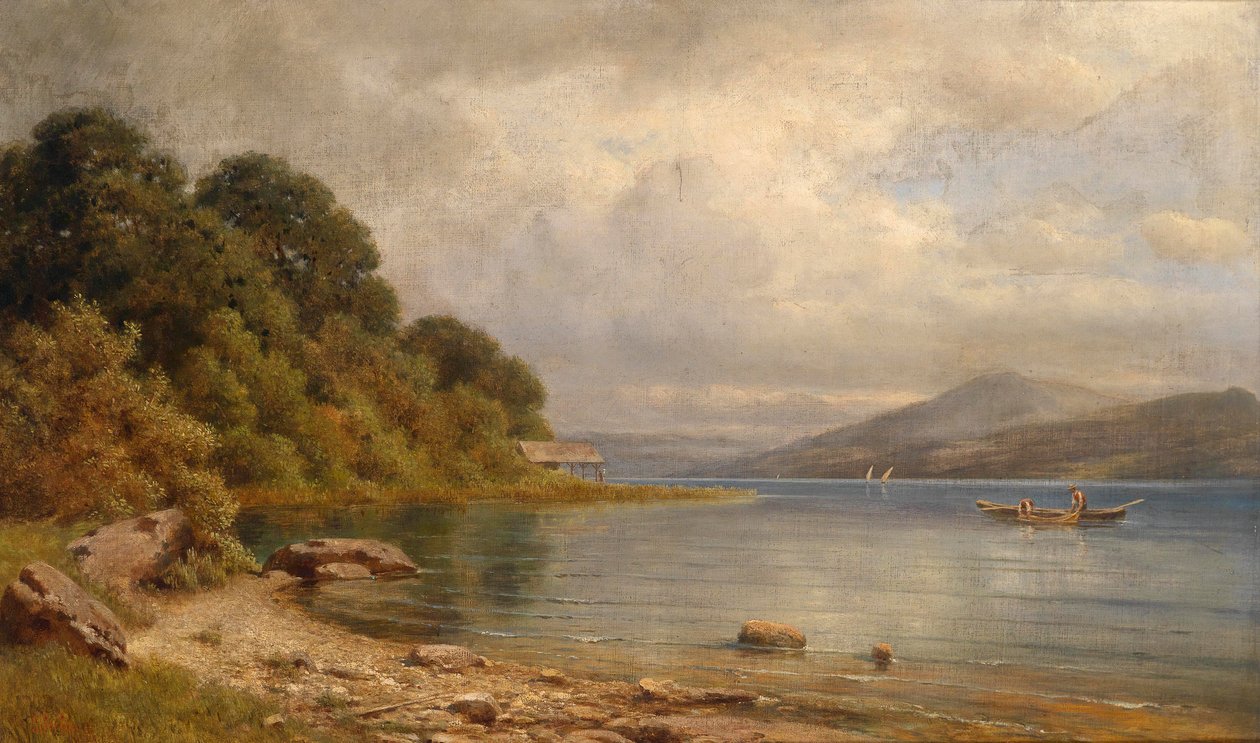 Wörthersee nära Velden av Gottfried Seelos