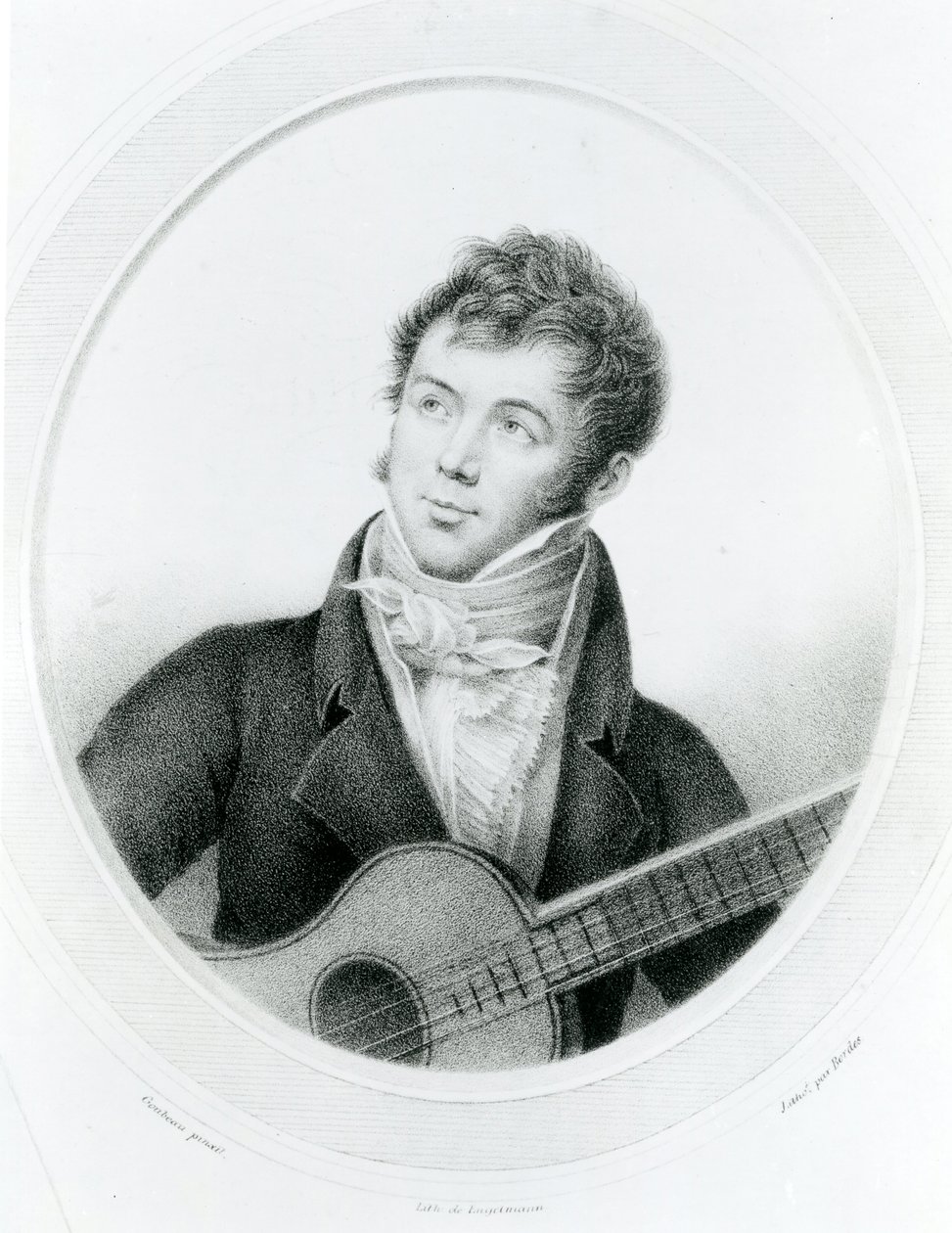 Fernando Sor (1778-1839) ca 1825 (litografi) av Gottfried or Godefroy Engelmann