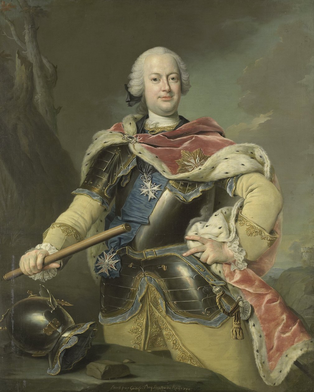 Porträtt av Friedrich Christian (1722-63), kurfurste av Sachsen och kung av Polen av Gottfried Boy