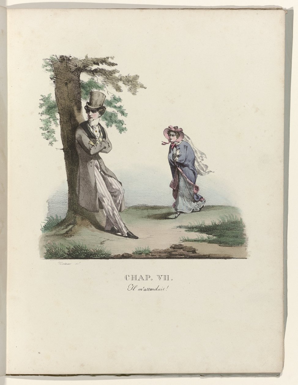 The Born of a Milliner, 1828: Kap. VII: Han väntade på mig! av Gottfried Engelmann