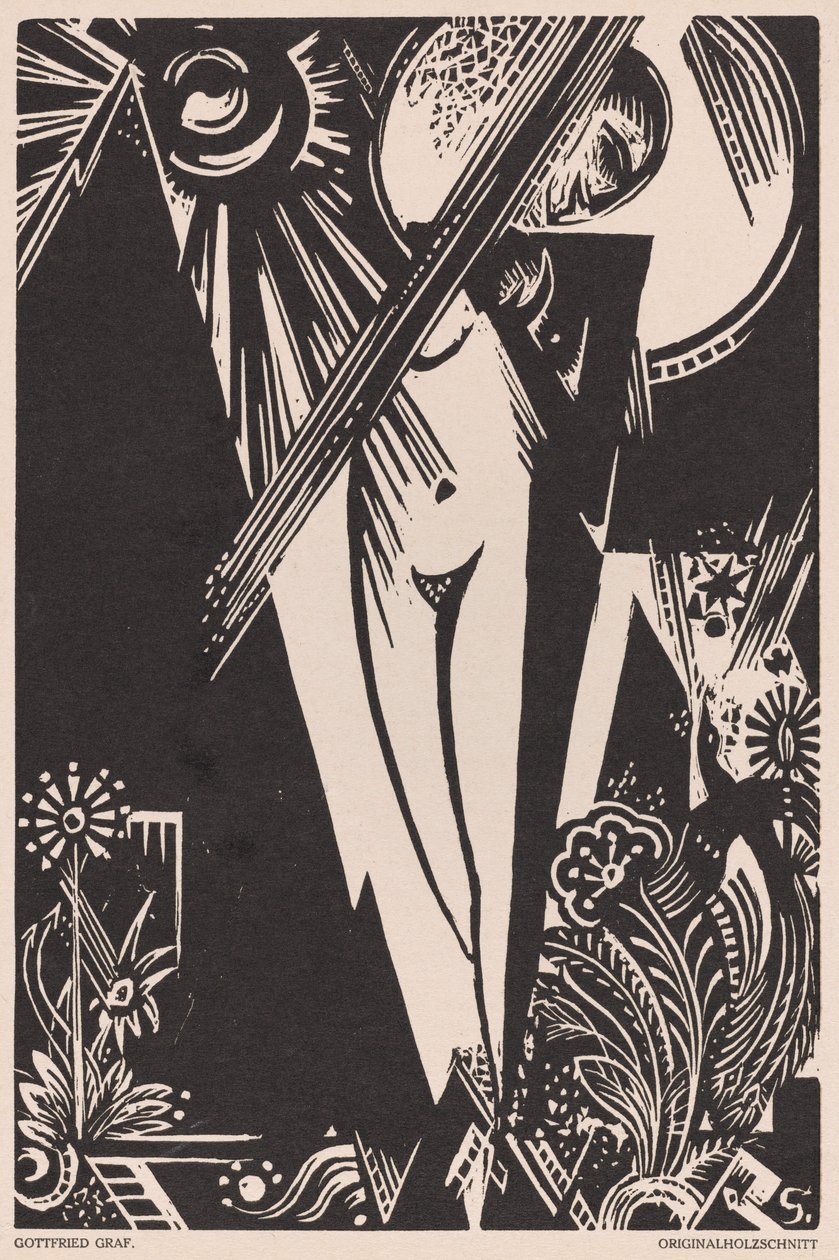 Untitled (Girl with Bird of Paradise) av Gottfried Graf