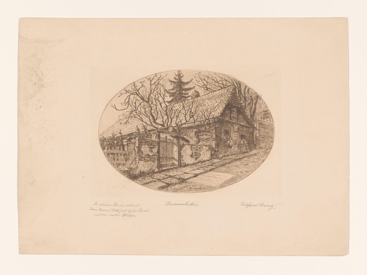 Dreimarkstein (originaltitel på objekt) av Gottfried Lorenz (signed by artist)