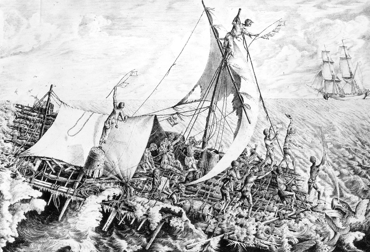 Medusas flotte 15 juli av Gottfried or Godefroy Engelmann
