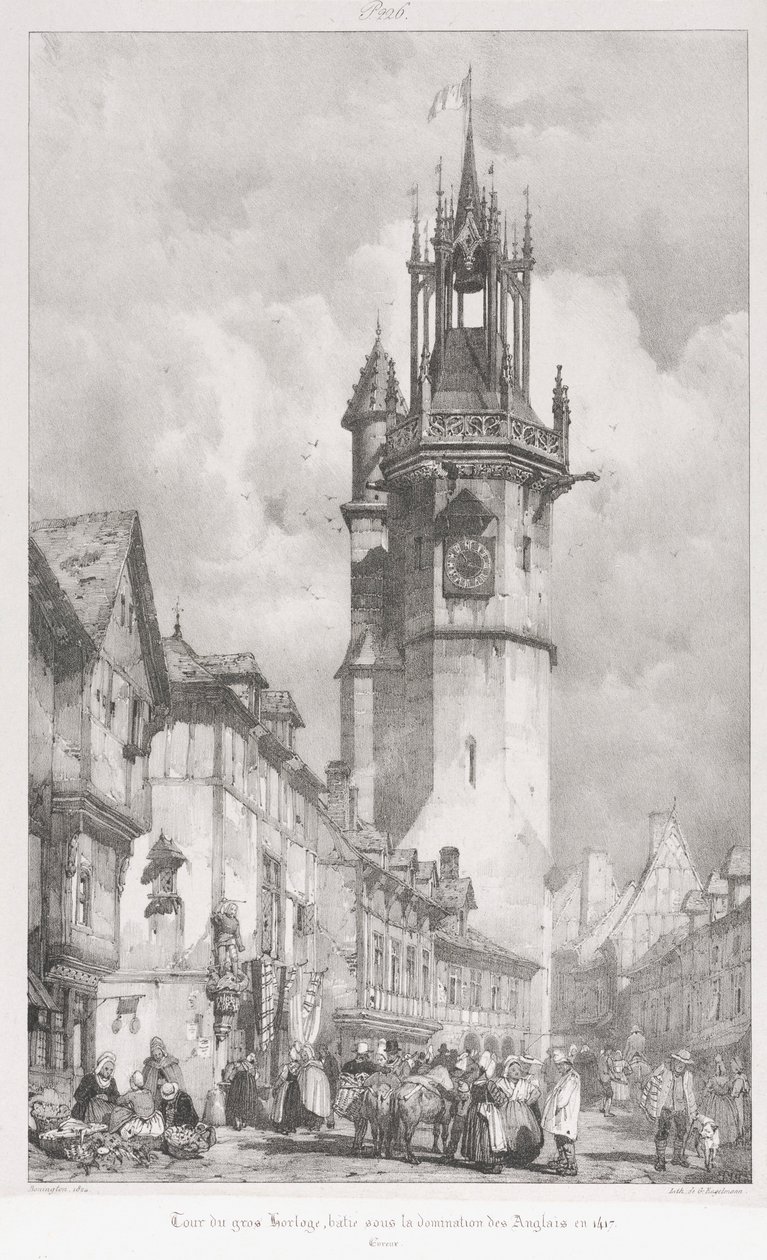 Pittoreska och romantiska resor i gamla Frankrike, Normandie..., 1824. av Gottfried or Godefroy Engelmann