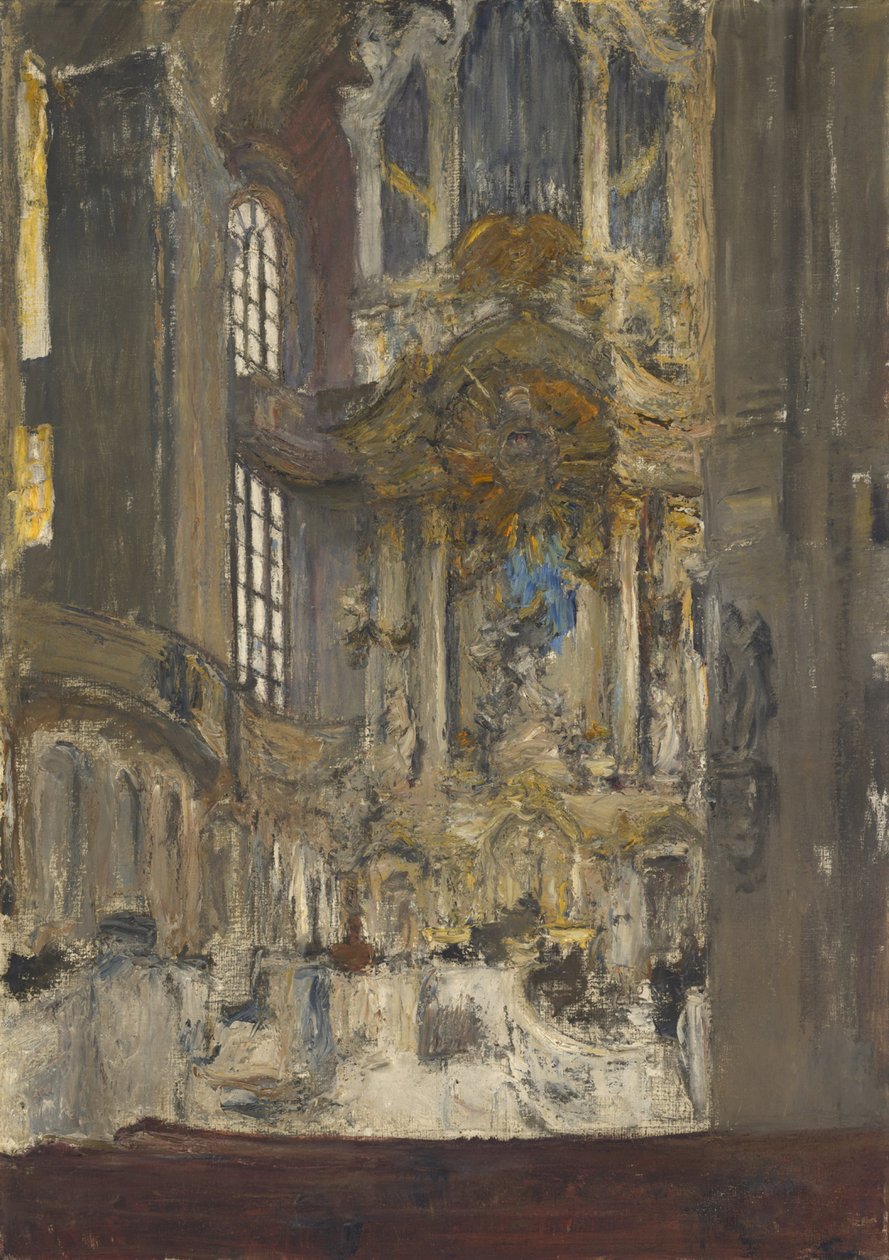 Interiör av Frauenkirche i Dresden av Gotthardt Kuehl
