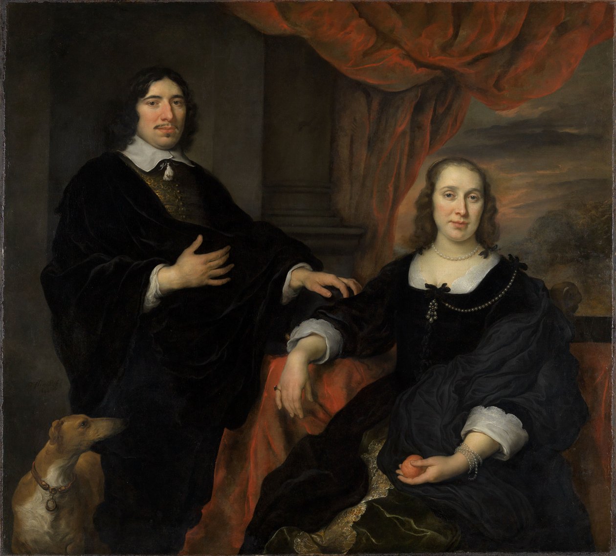 Porträtt av ett äkta par av Govaert Flinck