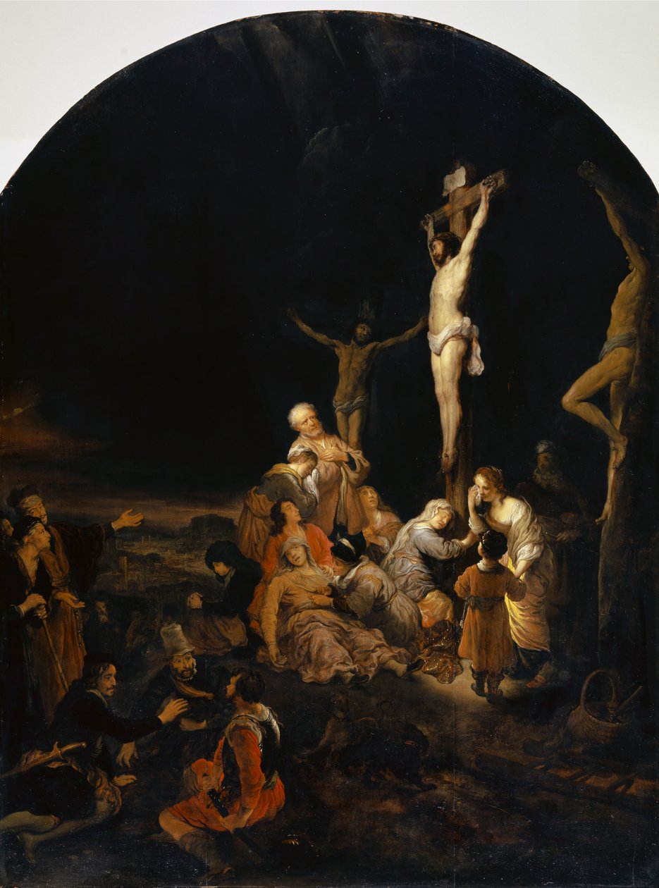 Golgata, 1649 (olja på ek) av Govaert Flinck