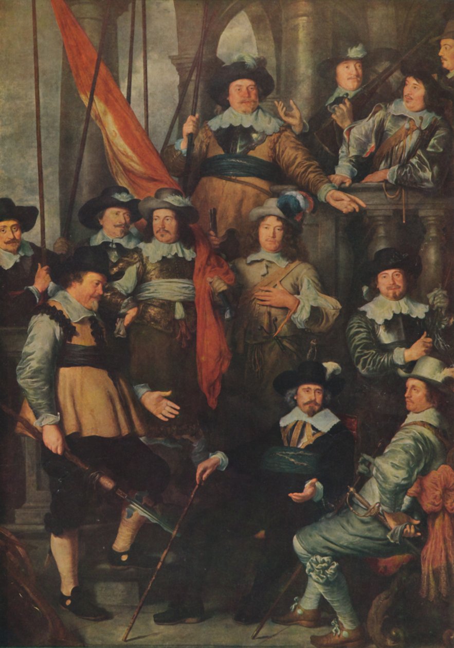 Company of the Civic Guard of Amsterdam... 1645, 1914. av Govaert Flinck
