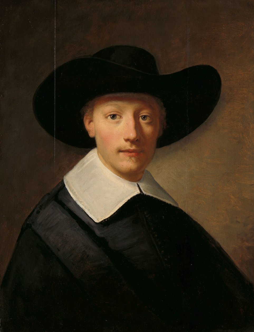 Porträtt av en man, traditionellt känt som Gozen Centen (1611/12-1677) av Govert Flinck