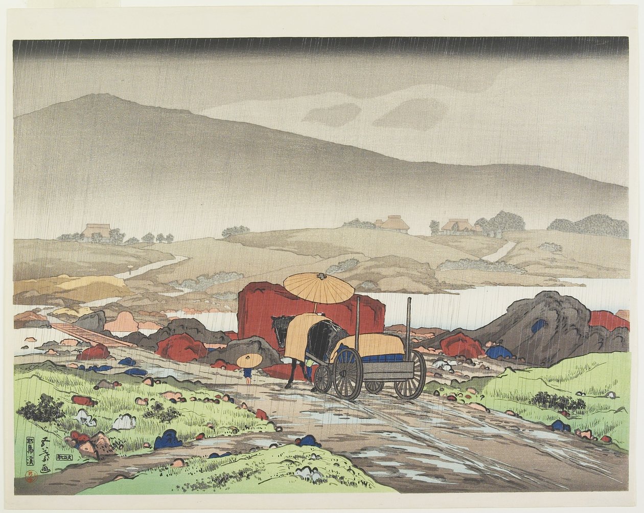 Yaba Valley, 1918 av Goyo Hashiguchi