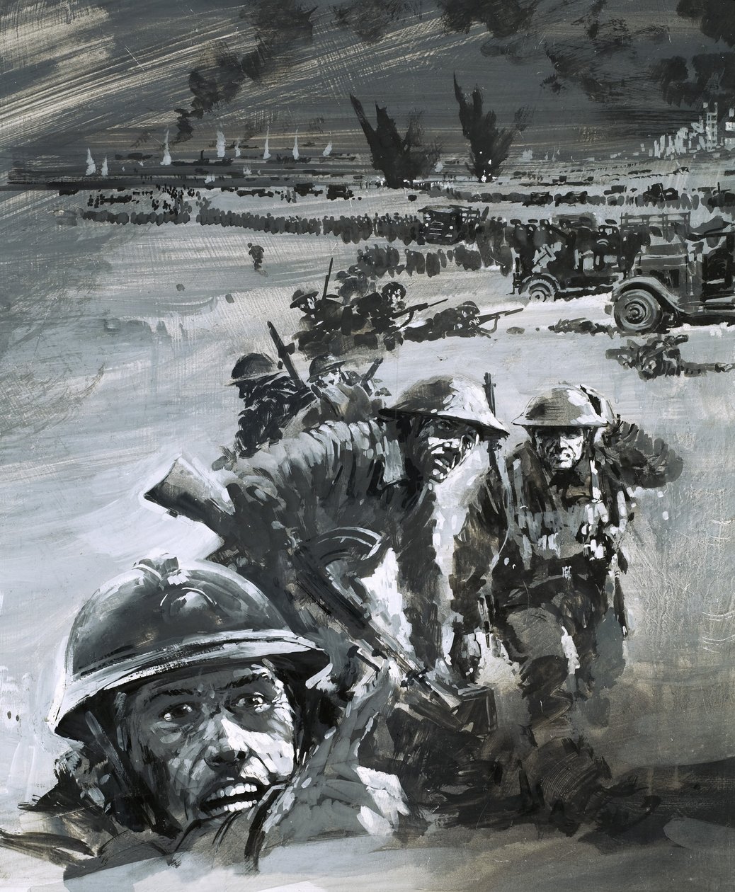 Dunkirk krigsscen av Graham Coton