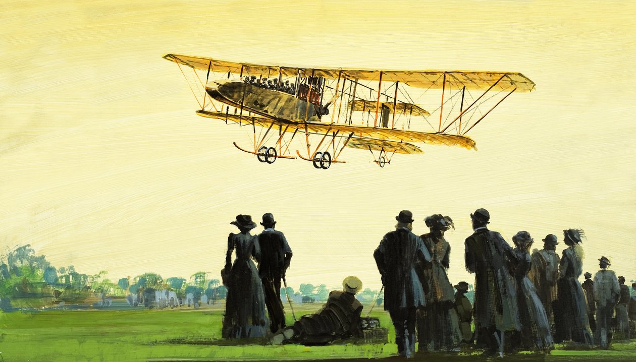 Taking Off..., illustration från "Wings Across the World av Graham Coton