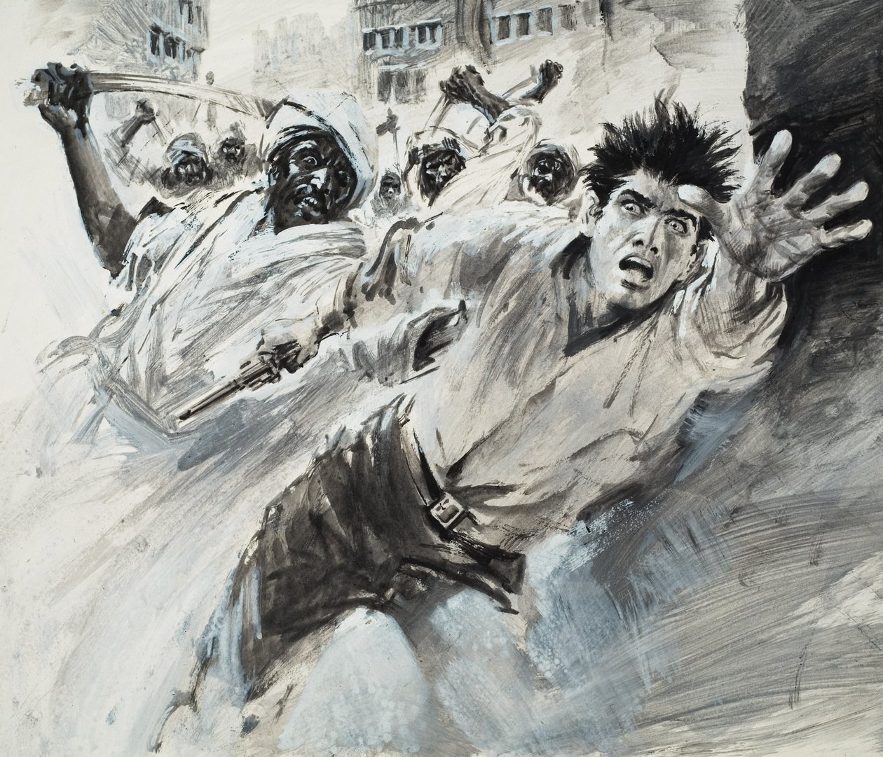 William Robinson, An American Traveller (gouache på papper) av Graham Coton