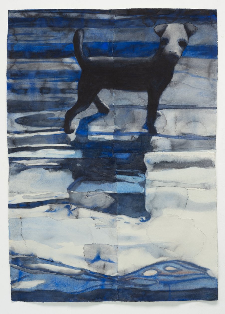 Leksakshund, 2025 (akvarell) av Graham Dean