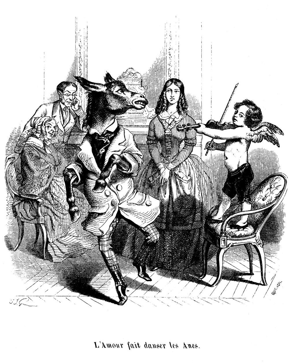 Illustration för "100 Proverbes av Grandville (1803 47)