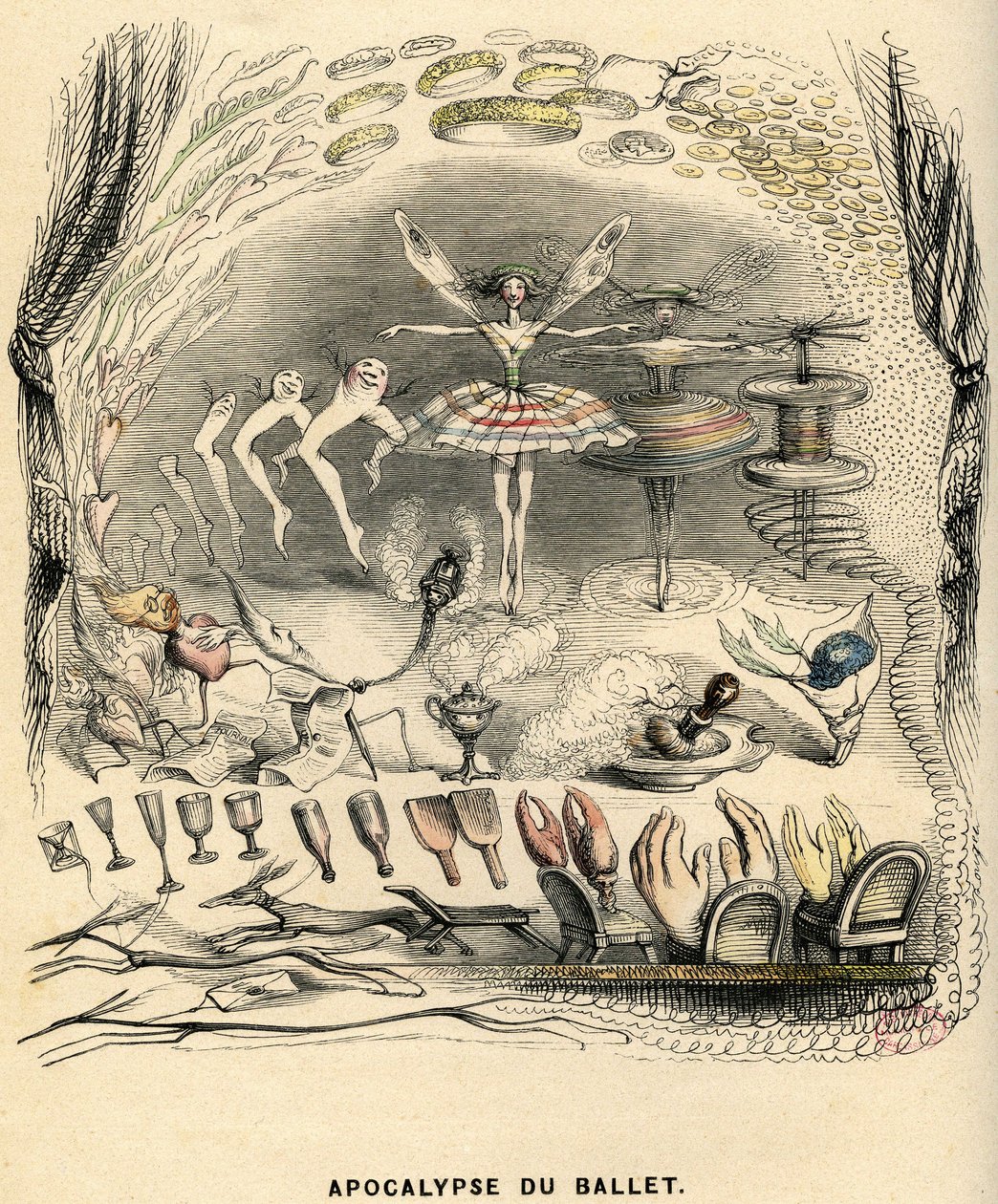 Illustration till romanen "Un Autre Monde" av Henri Fournier av Grandville (1803 47)