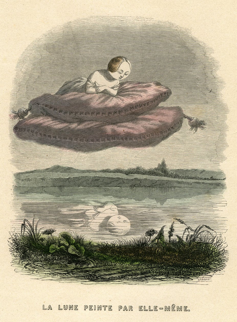 Illustration till romanen "Un Autre Monde" av Henri Fournier av Grandville (1803 47)