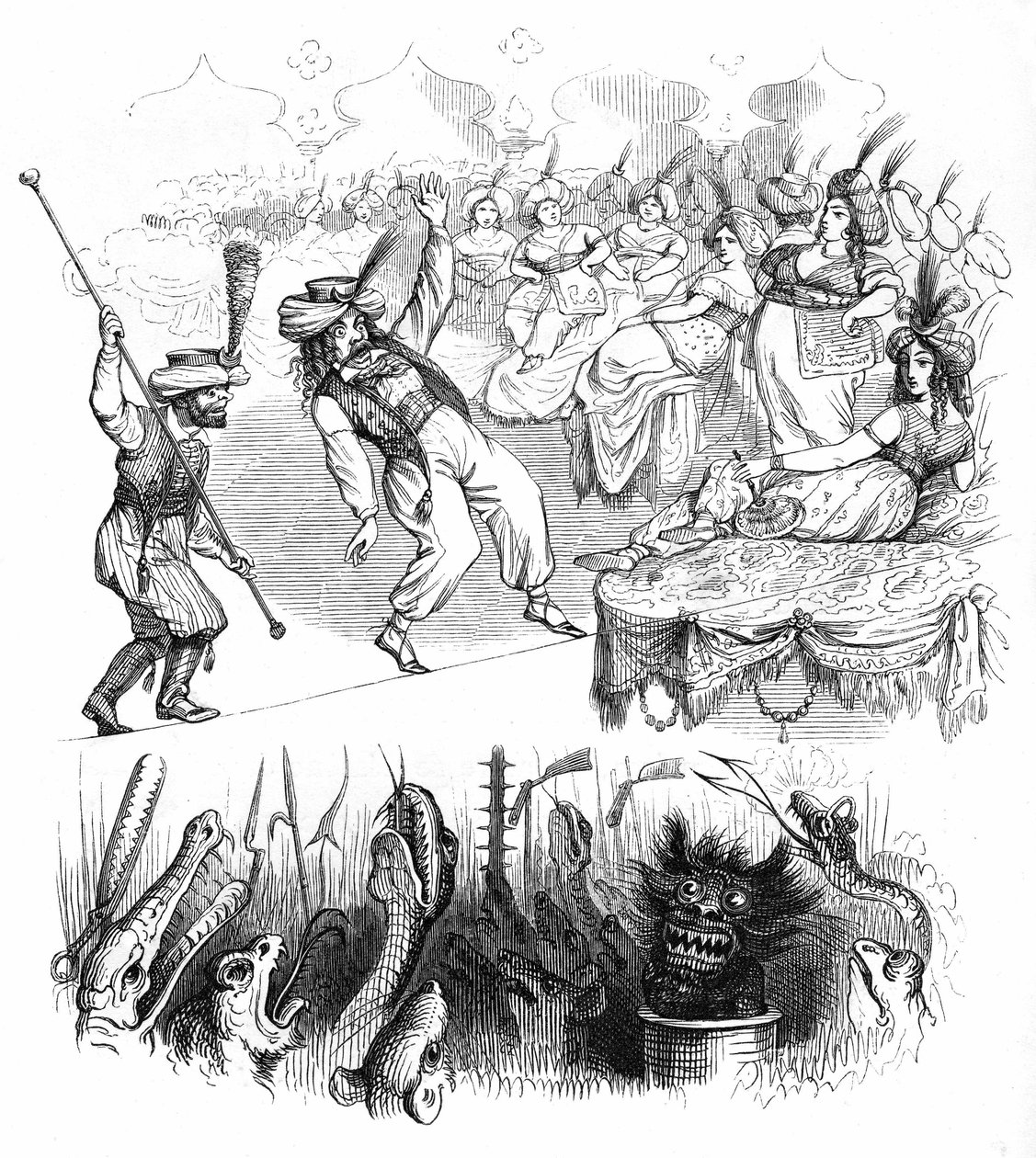 Illustration till romanen "Un Autre Monde" av Henri Fournier av Grandville (1803 47)