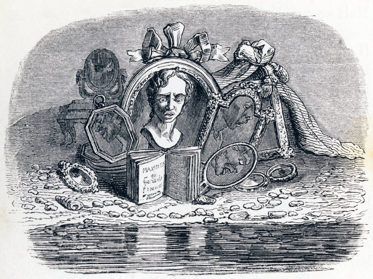(Mannen och hans ansikte) av Grandville