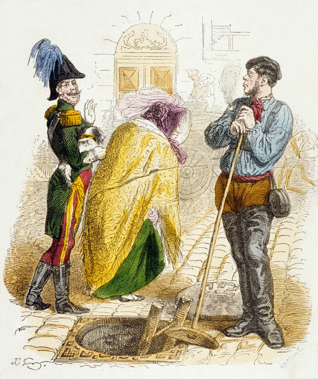 Varje yrke har sitt värde, från 100 ordspråk av Grandville (1803 47)