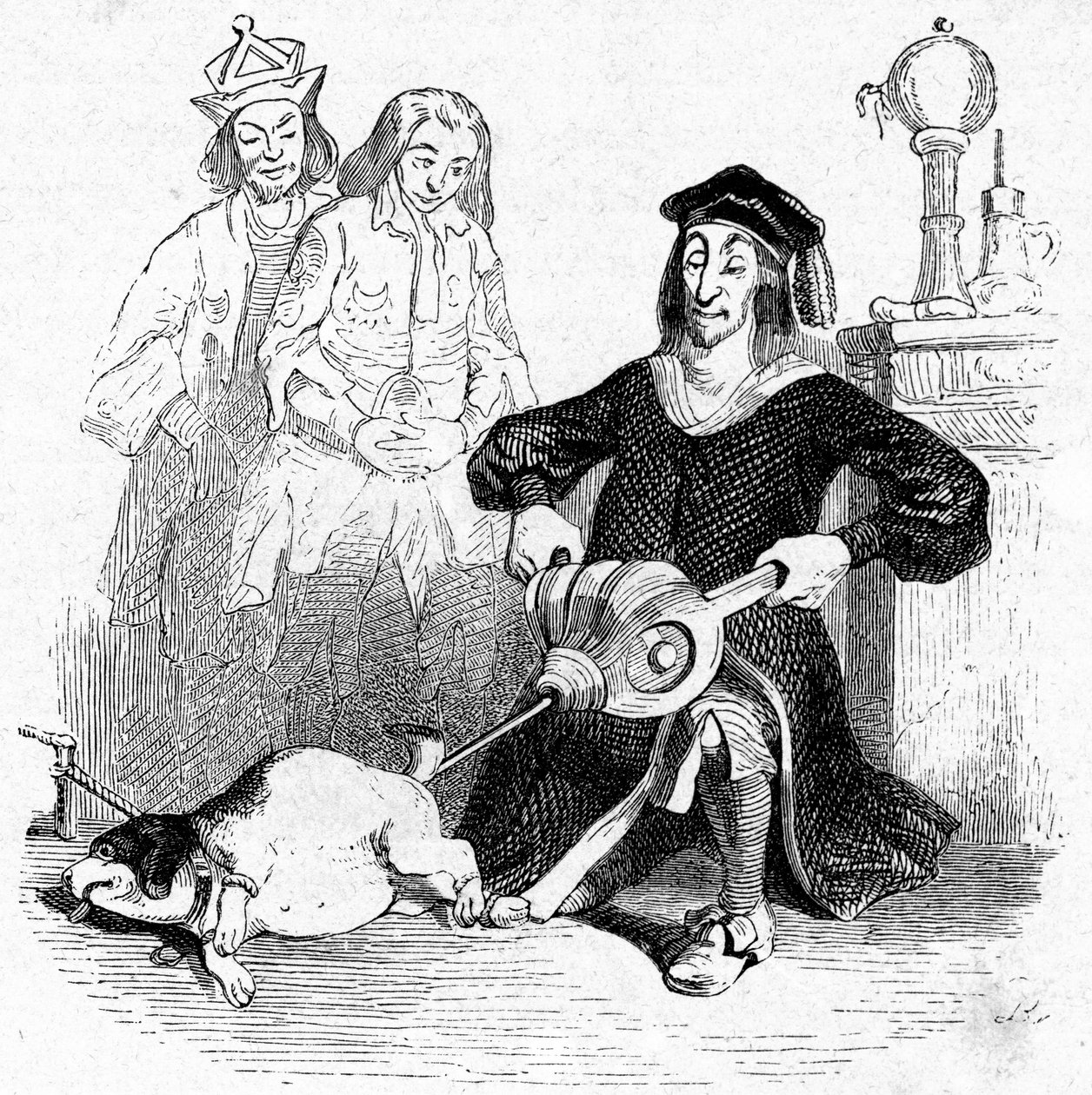 Illustration till "Gullivers resor" skriven av Jonathan Swift av Grandville (1803 47)