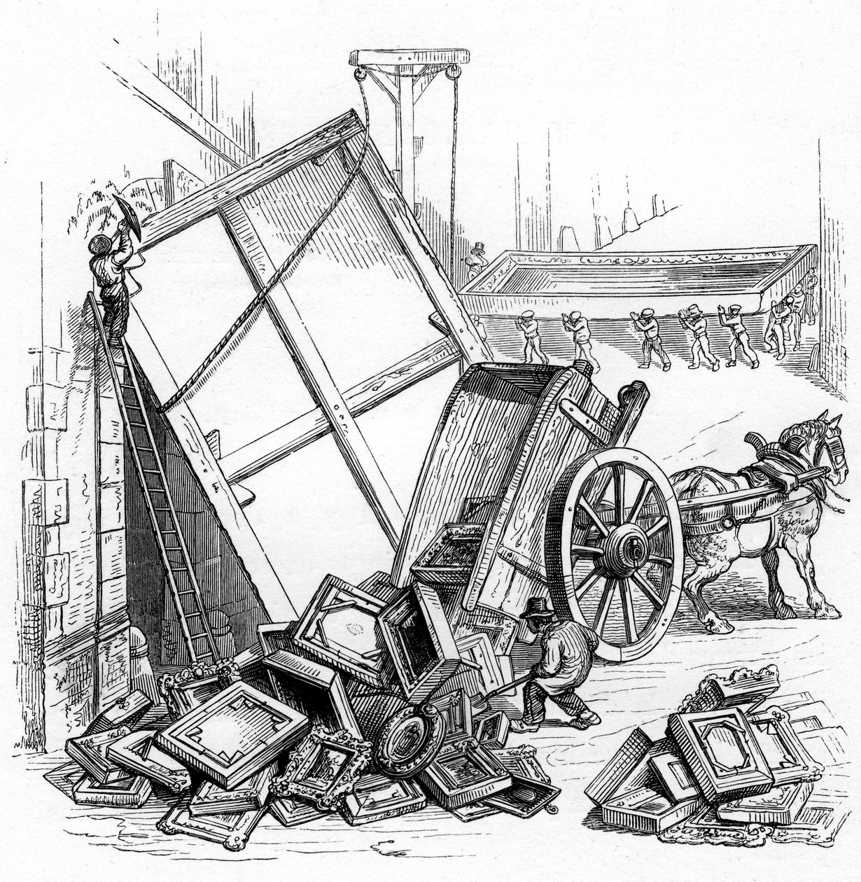 Illustration till romanen "Un Autre Monde" av Henri Fournier av Grandville (1803 47)