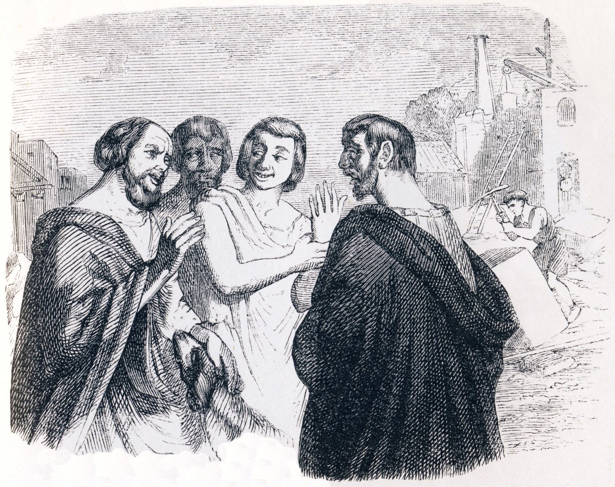 Sokrats tal (Parole de Socrate) - Fabler av La Fontaine av Grandville