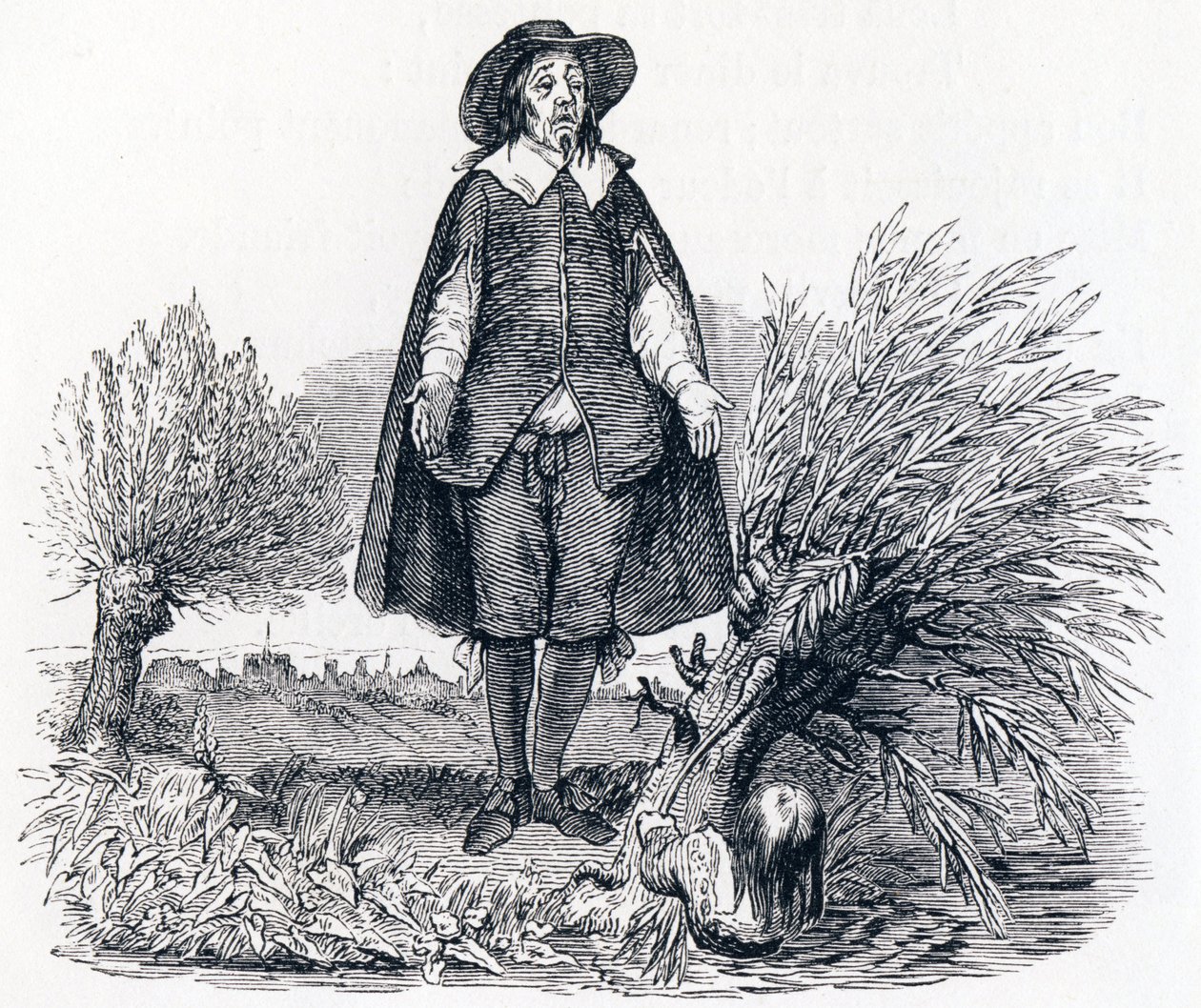 Barnet och läraren - Fabler av La Fontaine av Grandville