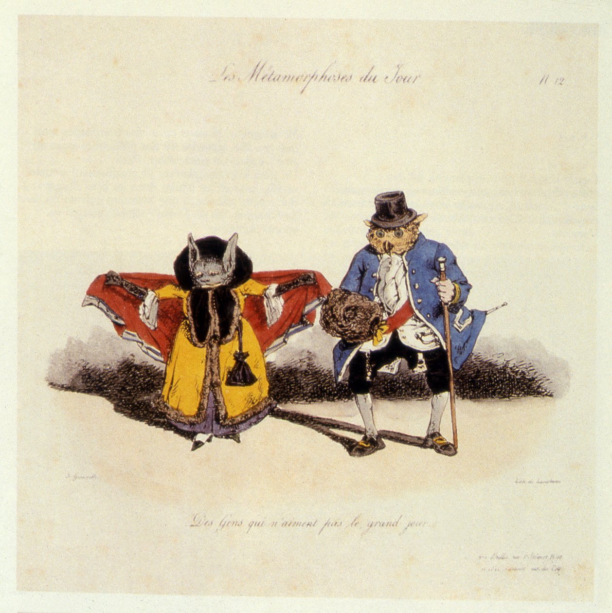 Människor som ogillar den stora dagen, 1854 av Grandville