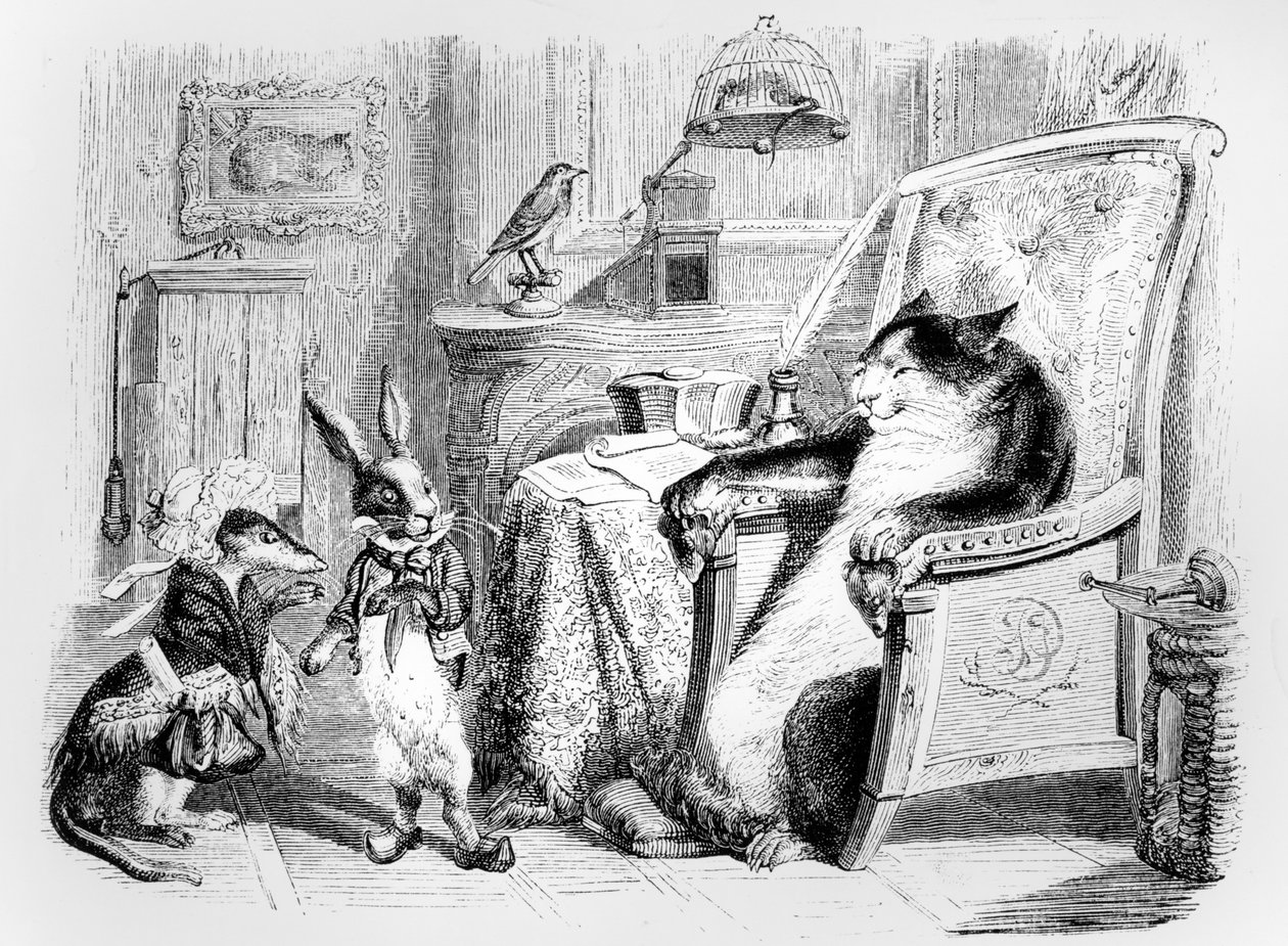 The Cat, the Weasel and the Little Rabbit, illustration för 