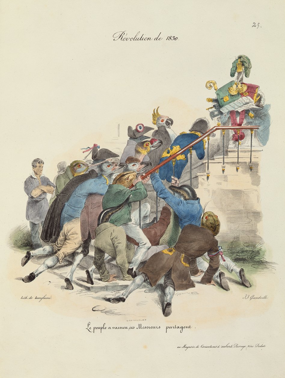 Revolutionen 1830 av Grandville 1803 47 after Grandville 1803 47 after