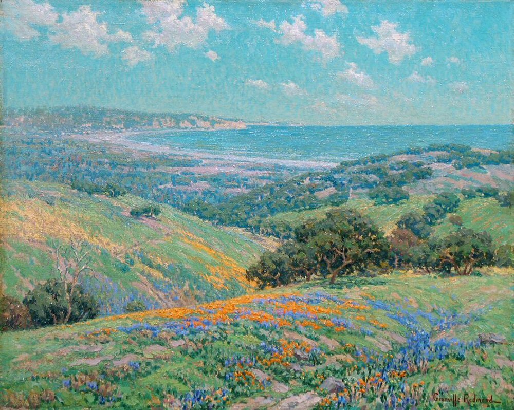 Malibu Coast, Spring av Granville Redmond