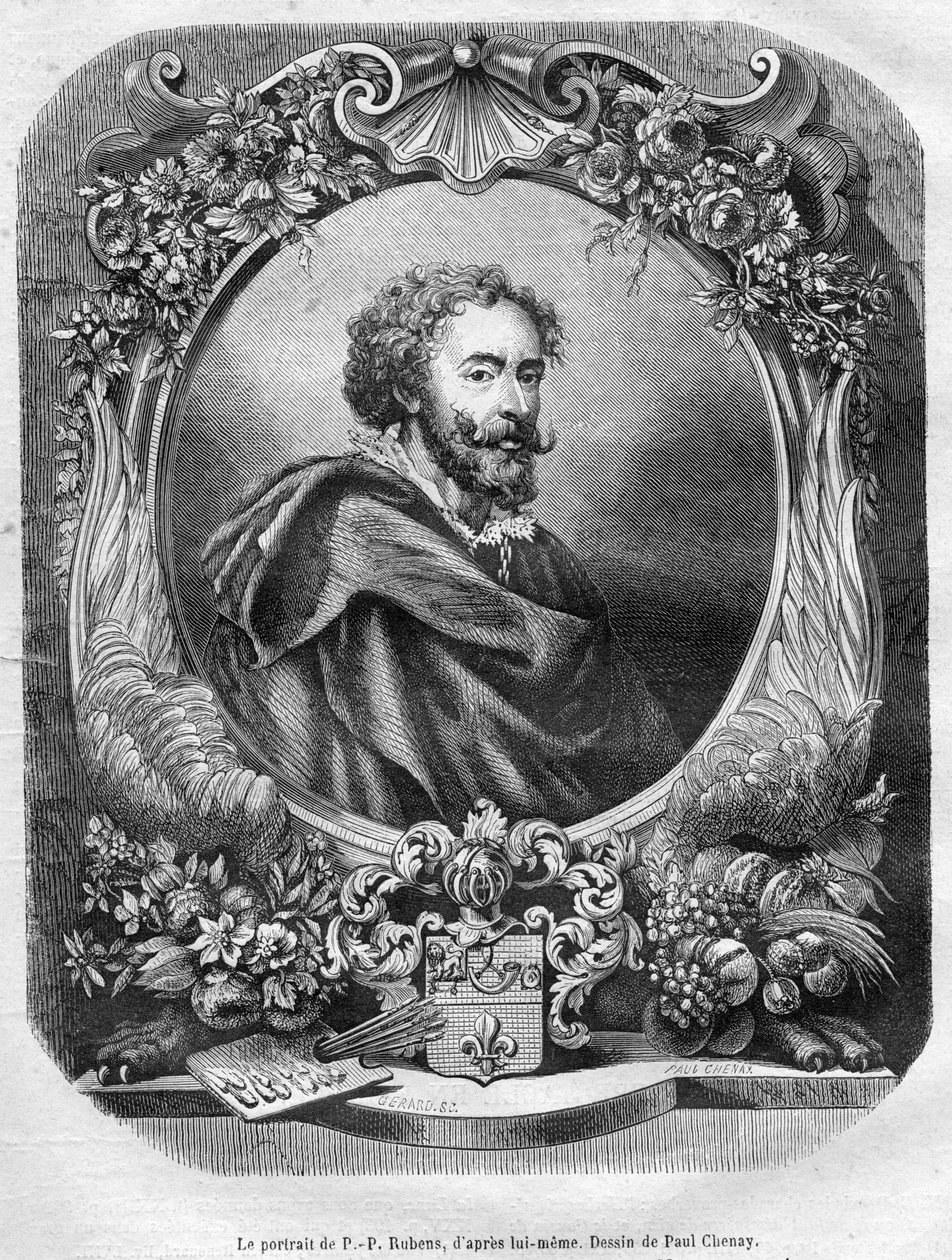 graverat porträtt av Gérard Rubens