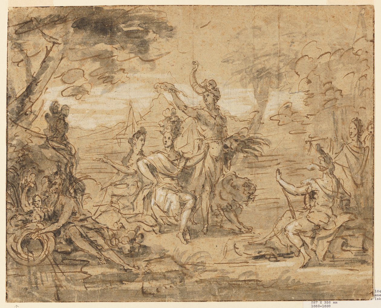 Design for a Tapestry: Allegory of Africa av Gérard Audran