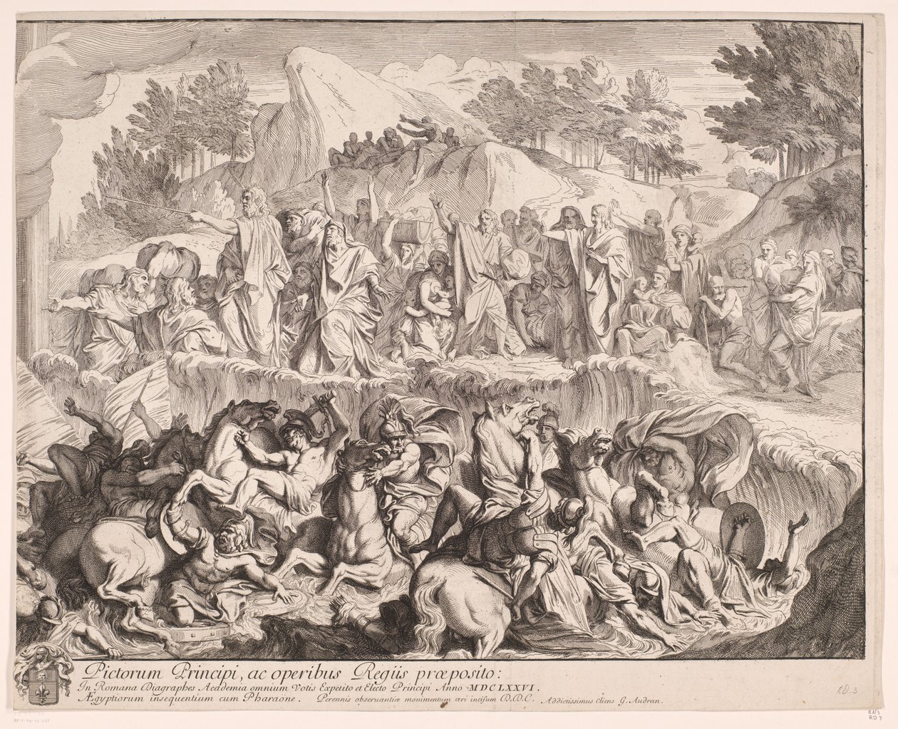 Korsa Röda havet (höger del) av Gérard Audran