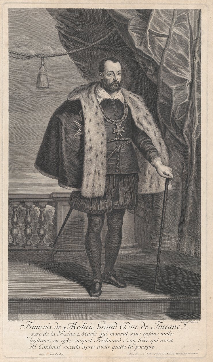 Porträtt av Francesco I de