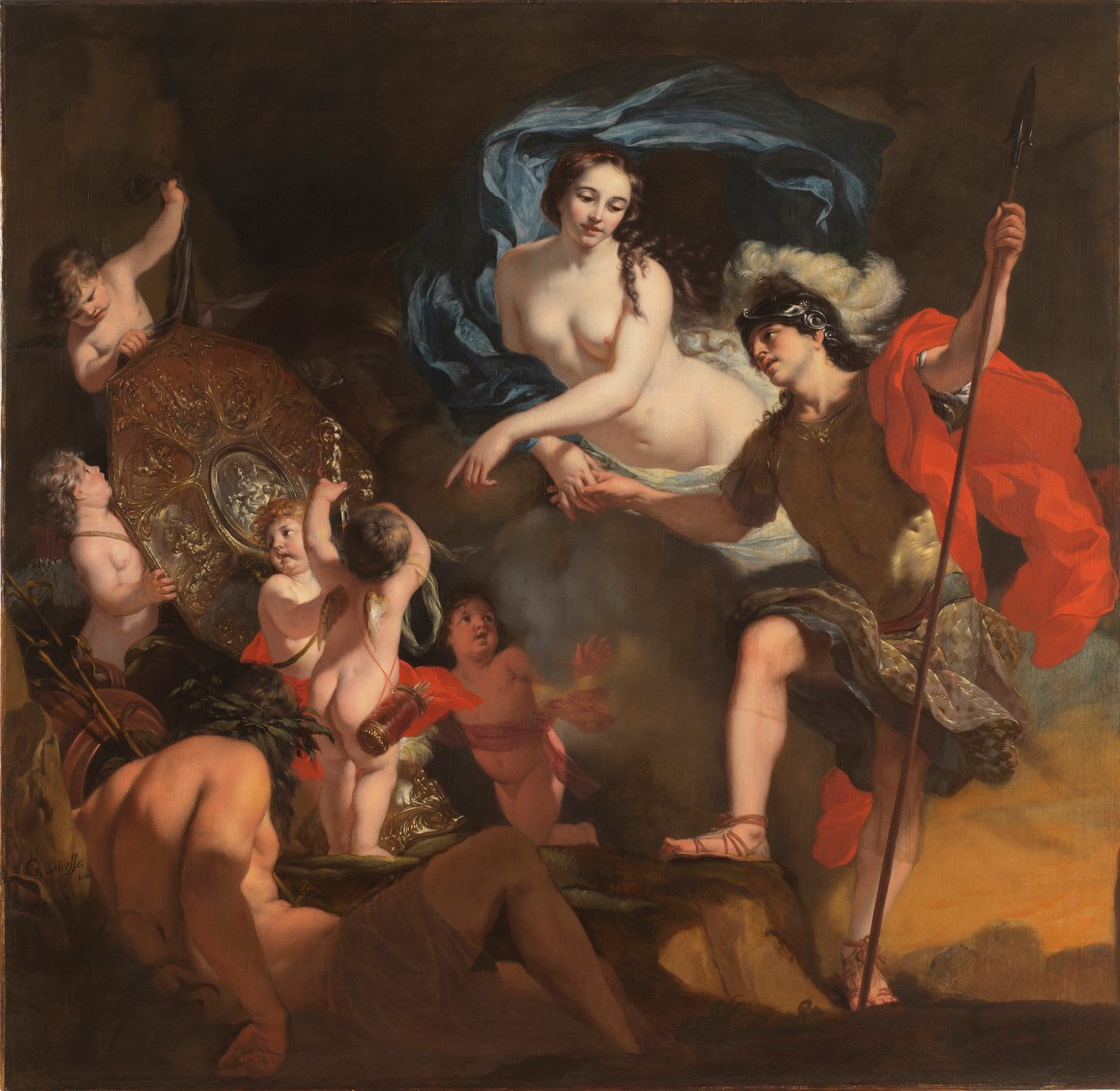 Venus presenterar vapen för Aeneas, 1668. av Gerard de Lairesse