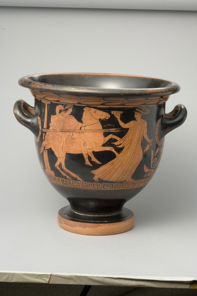 Attic röd figur klockkrater, c.440 f.Kr. (terrakotta) (se 270384 för detaljer) av Greek