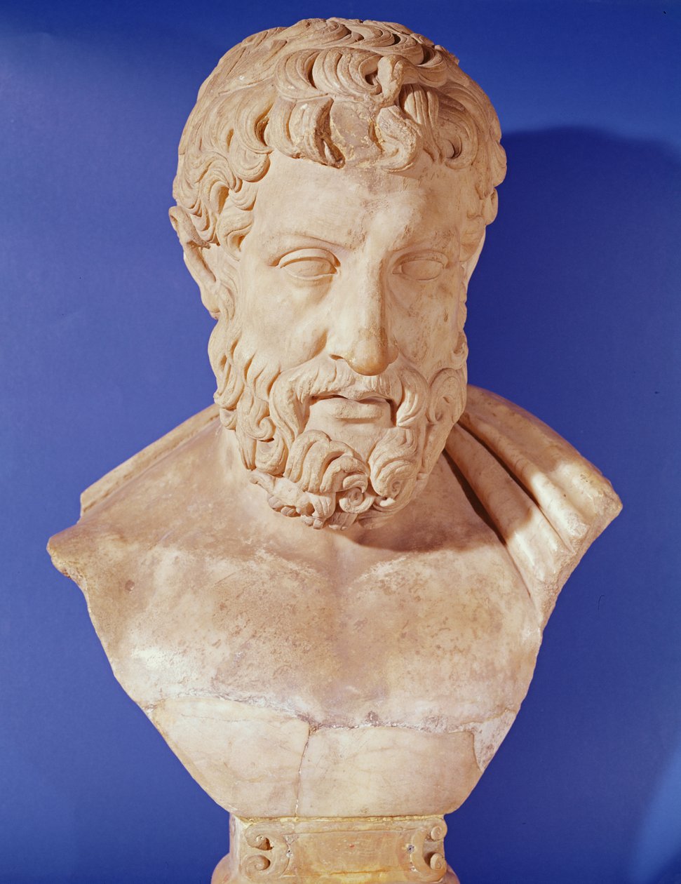 Byst av Metrodorus av Chios av Greek