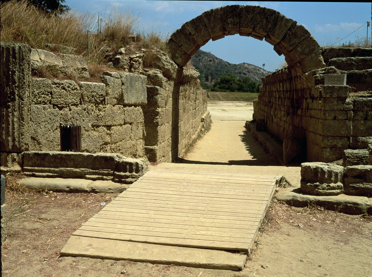 Ingång till stadion av Greek